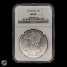 2003 American Silver Eagle NGC MS69 Brown Label -E366