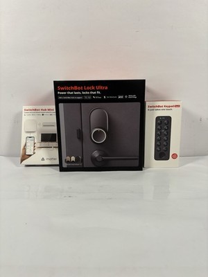 Switchbot Smart Lock Ultra with Keypad, Fingerprint Door, and Hub Mini