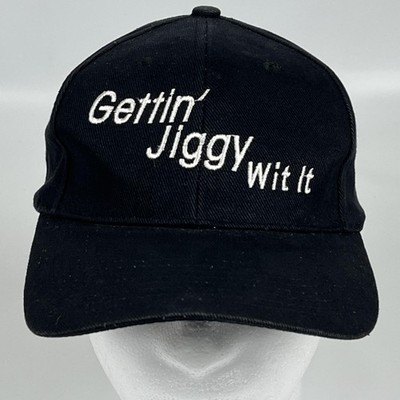 Vintage Giant Will Smith Gettin Jiggy Hat Cap Snap Back Mens One Size Black 90s