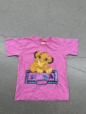 Vintage 90  s Kids Girls Youth The Lion King Disney Graphic T-shirt Simba