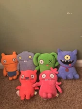 2019 Hasbro Ugly Doll Plush Lot of 6 Ugly Dog Moxy Wage Babo Jokingly Yours Ox
