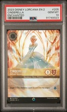 DISNEY LORCANA EN 2-RISE OF THE FLOODBORN CINDERELLA BALLROOM SENSATION PSA 10