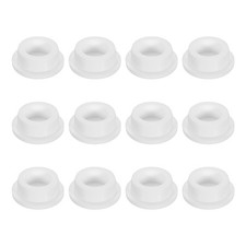 12 Pieces White Plug Holes, Rubber Button Plug for 28mm / 1.1" Hole