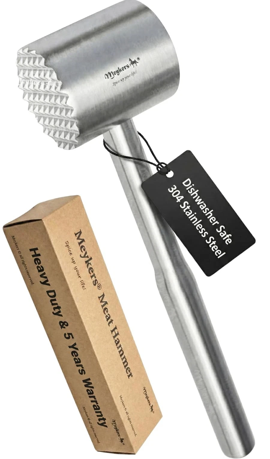 Meykers Meat Tenderizer Mallet | Dishwasher Safe | Safe,