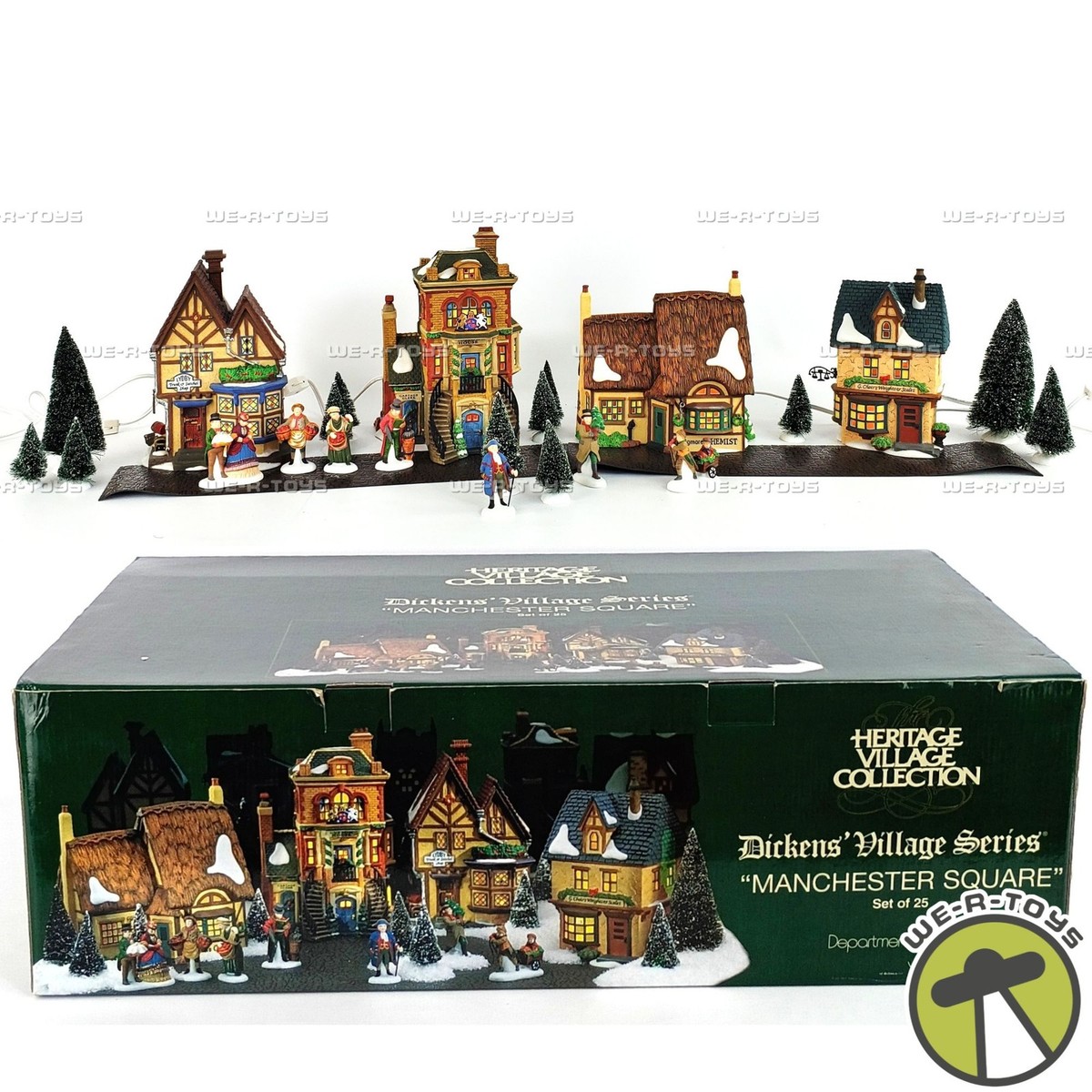 Department 56 Heritage Village Manchester Square Set of 25 Gift