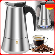 Espressokocher 9Tassen Edelstahlkanne- Espresso Maschine Mokka Maker 450ml