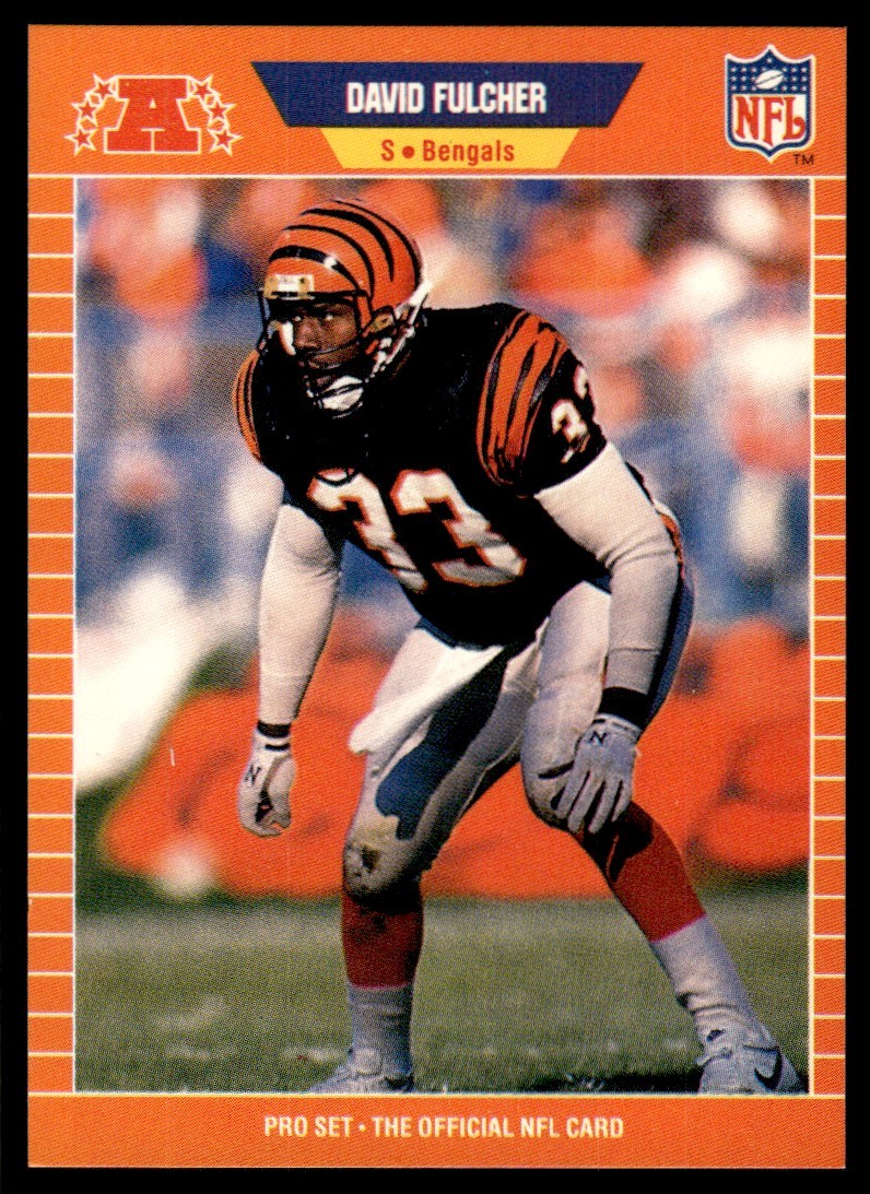 David Fulcher 1989 Pro Set #59 Cincinnati Bengals 32562 Football Card