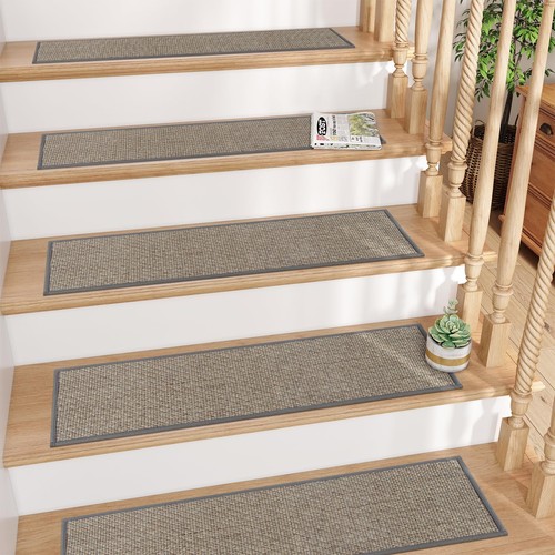 Stair Treads Non-Slip Indoor 15 Pack 8"x30" Stair Treads for Wooden Steps, Wa...