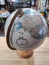 Replogle 12 Inch World Classic Series Globe Wood Base Made in USA