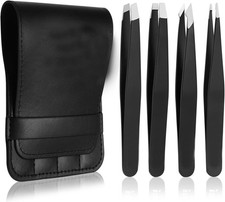 Juego de Pinzas - Pinzas Profesionales de Acero Inoxidable para Cejas - Gran Pre