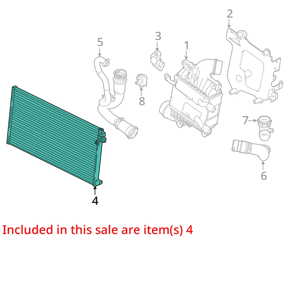 Soporte de radiador delantero Intercooler 2,0 L montado para 17-20 F-PACE 757700 Foto 3 de 4