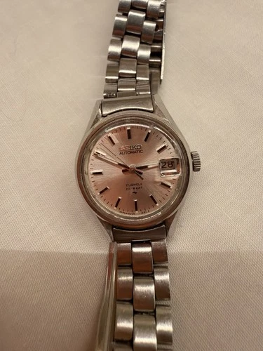 Vintage - Seiko 2205-0250 Ladies Silver Tone Auto Cocktail Date Watch (RUNNING)