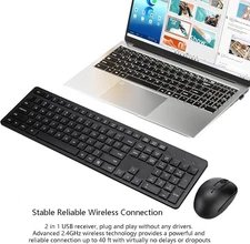 Dell KM5221W Wireless Combo Keyboard & Mouse