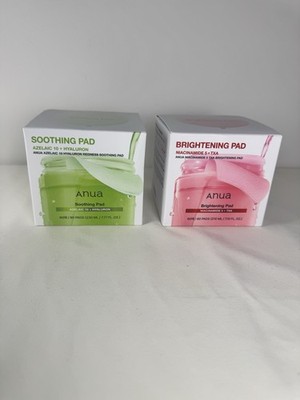 Anua Skincare Pad Bundle Brightening + Soothing Pads New In Box