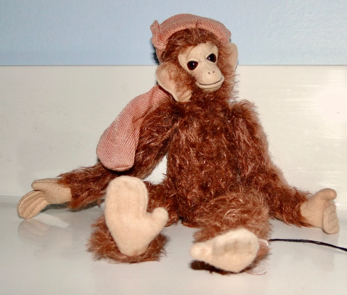 Ancien Singe Schuco En Mohair, Allemagne, 31 Cm, Années 1930/40