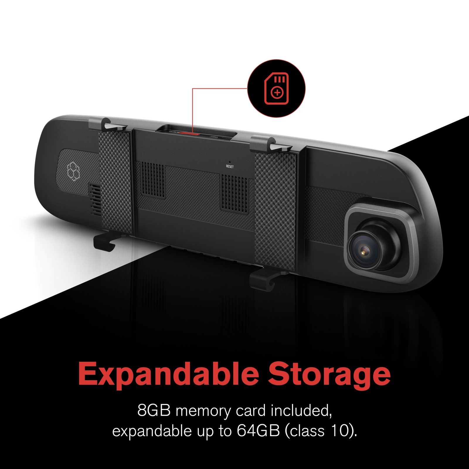 1080P Roadcam Mirror Dash Cam with G-Sensor and 4.7" Monitor