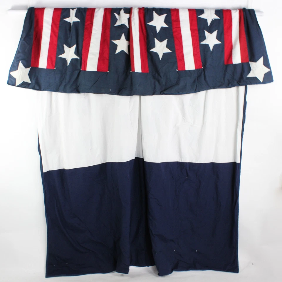 Manta acolchada sin marca roja/blanca/azul bandera americana tamaño queen Foto 2 de 4