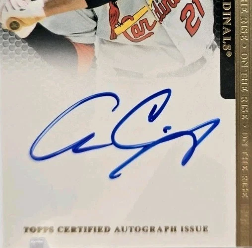 2011 Topps Tier One Allen Craig On The Rise automático/999 St Louis Cardinals #OR-ACR Foto 3 de 4
