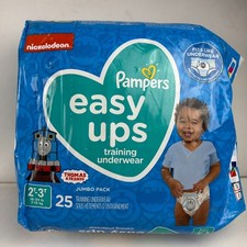 Pampers Easy Ups Boys 2T-3T Thomas  Friends Potty Training Underwear 25 Ct 