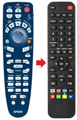 Fernbedienung geeignet für EPSON EMP835P