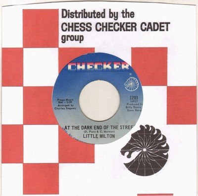 LITTLE MILTON ''AT THE DARK END OF THE STREET'' SOUL SP 1968 CHECKER 1203