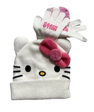 Hello Kitty Pink Bow Hat  Glove Set