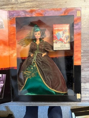 Barbie Hollywood Legends Scarlett Ohara Green Dress Gone With The Wind Doll NIB