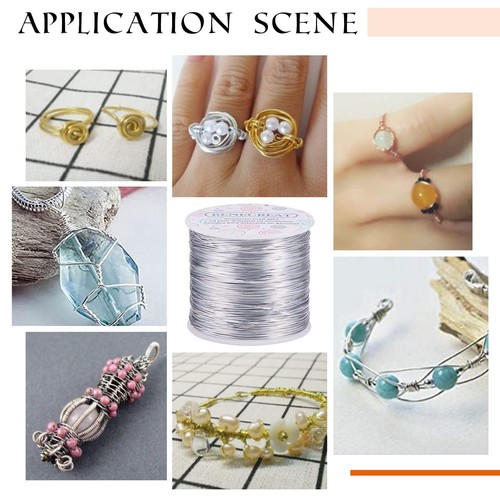 Filo di alluminio anodizzato verde calibro 20 770FT per gioielli, perline, artigianato floreale - Foto 7 di 9