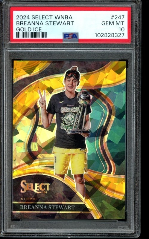 PSA 10 2024 Panini Select Wnba #247 Breanna Stewart Gold Ice /10