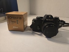 Nikon EM 35mm Film Camera 50 Mm f1.8 Lens E Series Original Box Packaging  10 