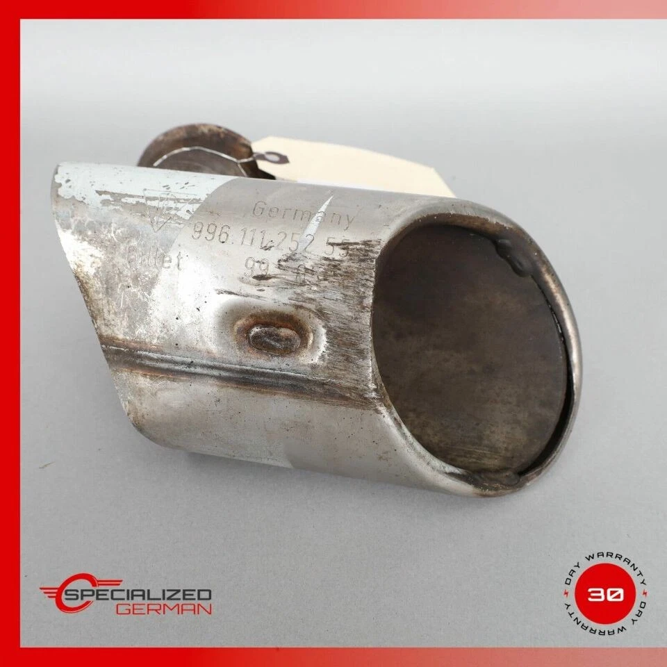 1999-2001 Porsche 911 996 3.4 Exhaust Muffler Tip Pair Set 99611125255 OEM Used - Image 3 of 4