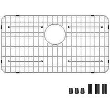 29.5X15.5 Stainless Steel Sink Grid Bottom Protector Rear Drain Single Bowl New