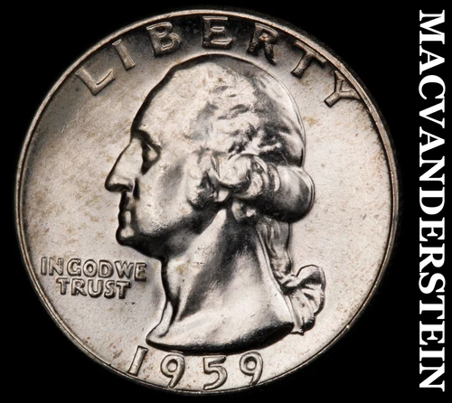 1959 Washington Quarter- Silver- Choice Gem Brilliant Uncirculated+++ #J2303