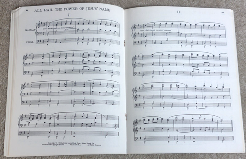 Porter Heaps Playing Hymns for All Organs 1953 SONGBOOK Ethel Smith Music Corp. - Picture 5 of 5