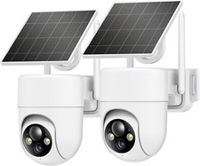 2K Solar Security Cameras Wireless Outdoor, 2PCS Outdoor Camera Wireless
