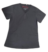 Marilyn Monroe by mediChic Scrub Women Top Shirt Size S - Solid Gray