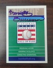 Marty Brennaman Autograph Signed Baseball Hall of Fame Card Cincinnati Reds
