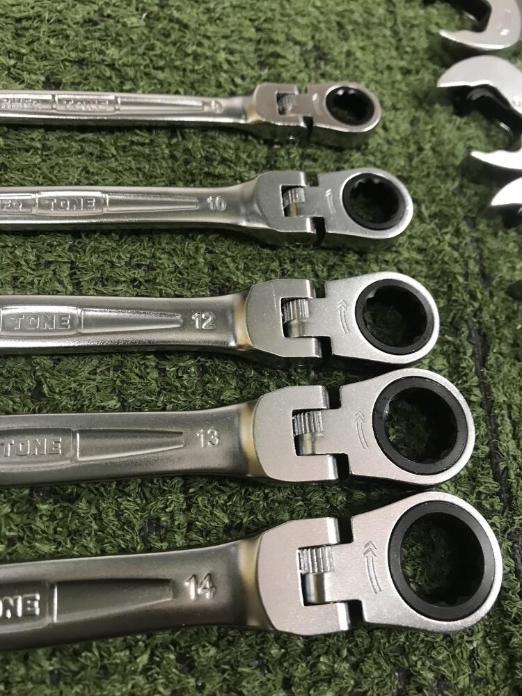 TONE RMFQ110 Swing Quick Ratchet Box Wrench Set 11 Pieces Glasses