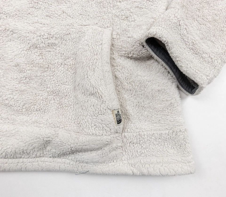 Suéter North Face Mujer Mediano Beige Polar 1/4 Cremallera Pullover Damas Aire Libre Foto 4 de 4