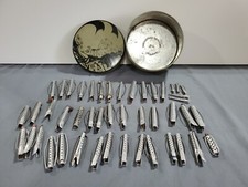 Lot 46 Vintage Hair Styling Clips Metal Curlers Solo Goody etc. Made In USA Tin