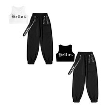 Kids Girls Sportswear Athletic Dancewear Holiday Tracksuit Training Costume Gym