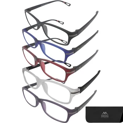 Montana Eyewear Designer Reading Glasses 'MR76' Mens Womens Readers With Case