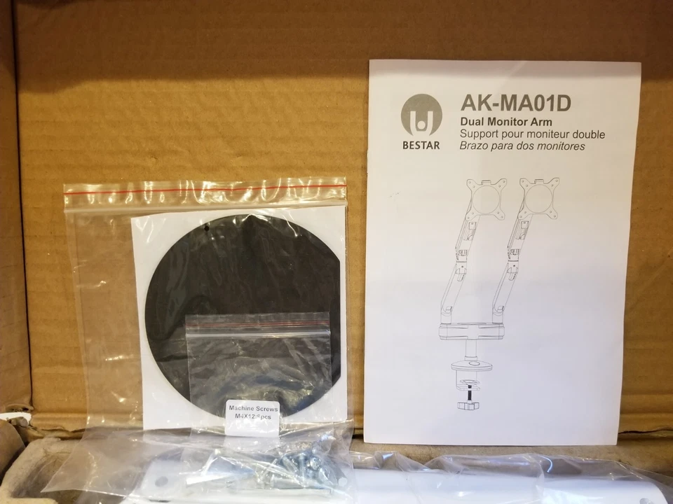 Bestar AK-MA01D Dual Monitor Arm  - Image 3 of 4