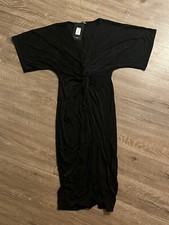 New womens full grown knot black dress large with tags fashion nova