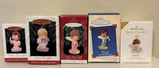 Lot of 5 Hallmark MARY  S ANGELS Ornaments 8th, 9th, 12th, 15th, Reissue Angelica