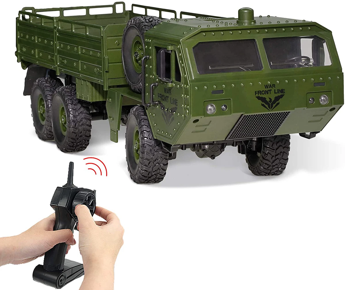 RC Cars Remote Control Army Car with Transport Function 6WD Off Road Truck All