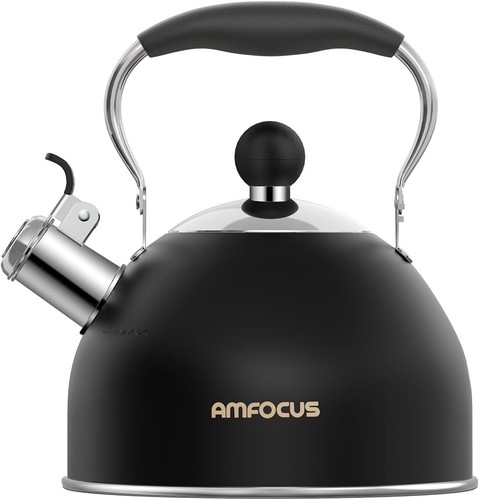 2 Qt Stainless Steel Whistling Tea Kettle - Stovetop Teakettle
