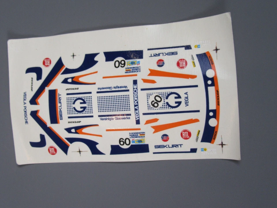 Decal 1/43 Porsche 935/2 Gr.5 #60 Vegla Le Mans 1982 Planche Décalcomanies A935 - Photo 3/4