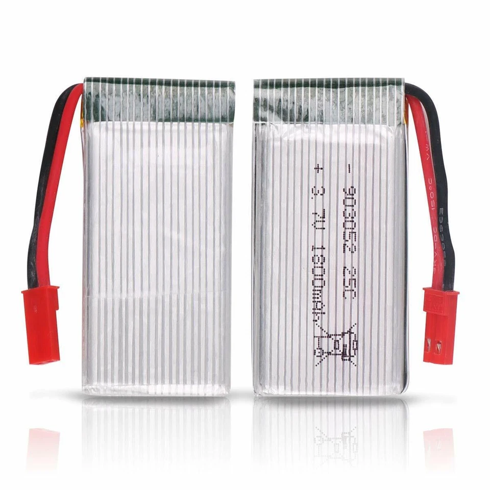 3.7V 1800mAh Lipo Akku JST Stecker mit USB Ladegerät für RC Quadcopter Drohne - Bild 3 von 4