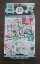 472 Journaling STICKERS Sheets PAD Vtg. NEW The Happy Planner 'Memory Planning'